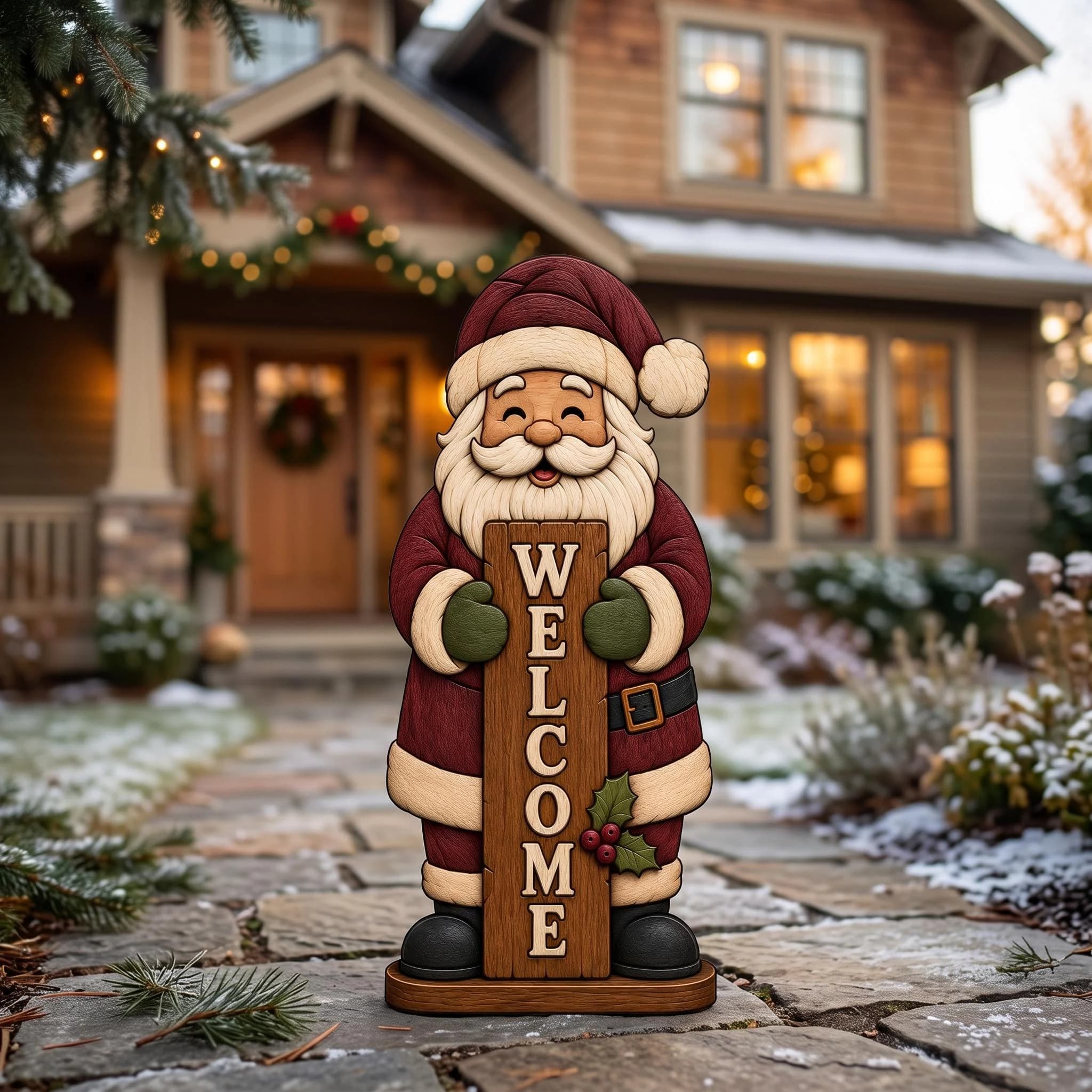 Christmas Scroll Saw Template, Santa Claus Woodworking Pattern, Digital Download, PDF SVG PNG