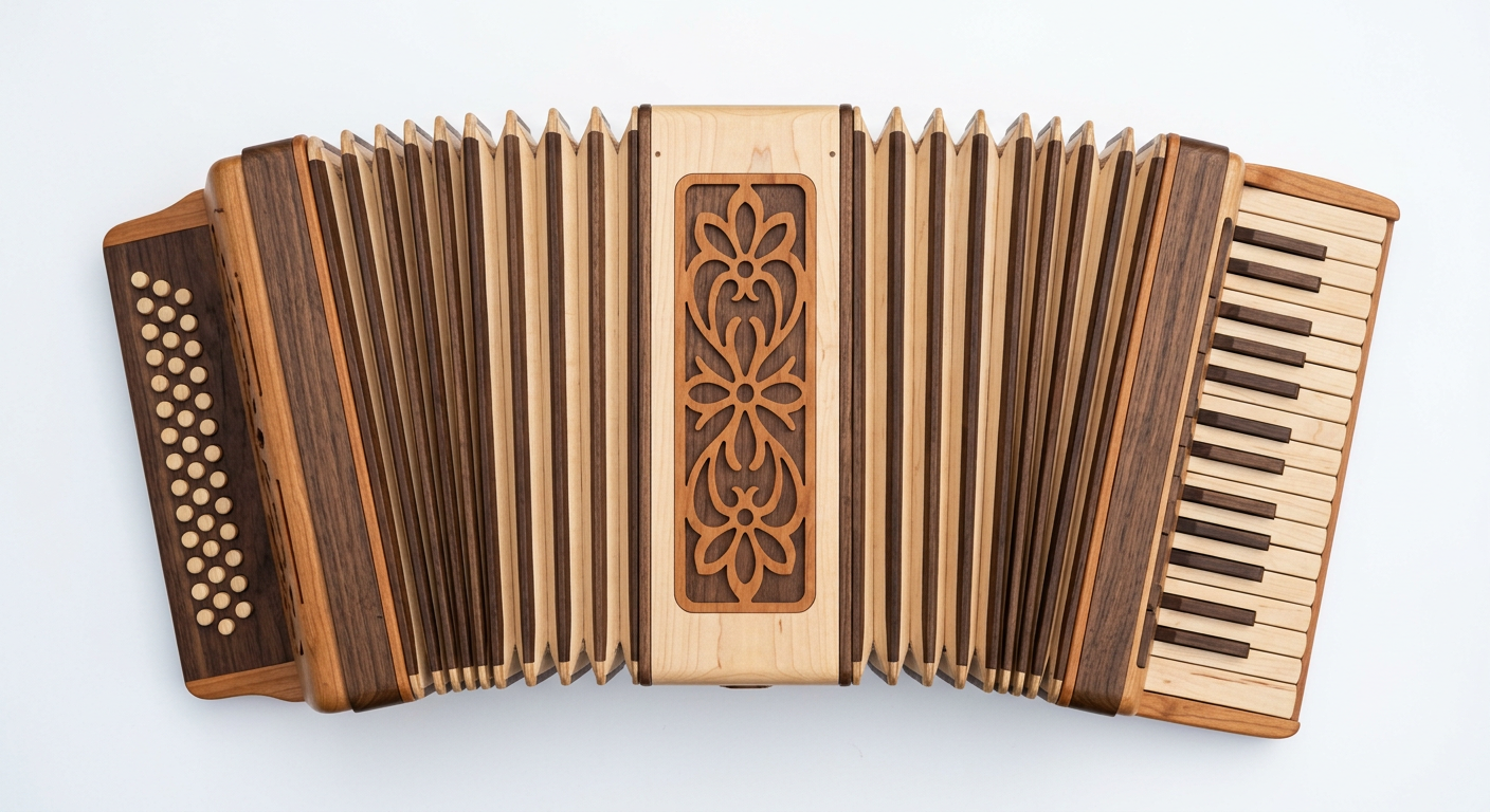 Accordion Intarsia Portrait