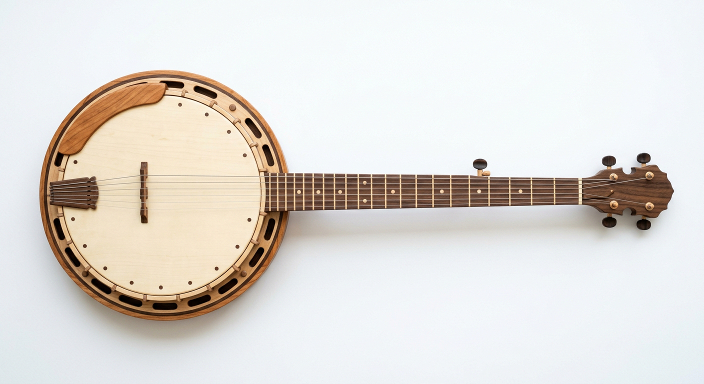 Banjo Intarsia Portrait