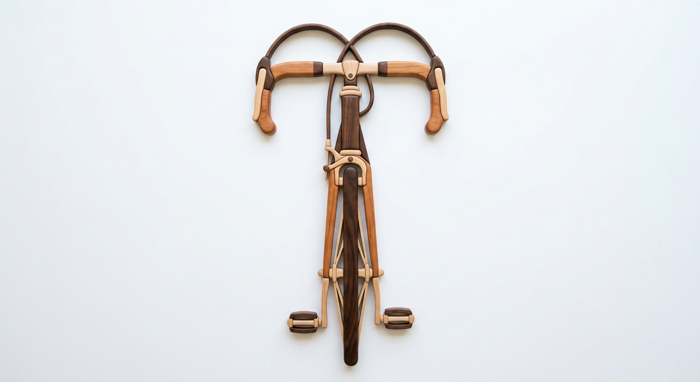 Bicycle Intarsia Portrait