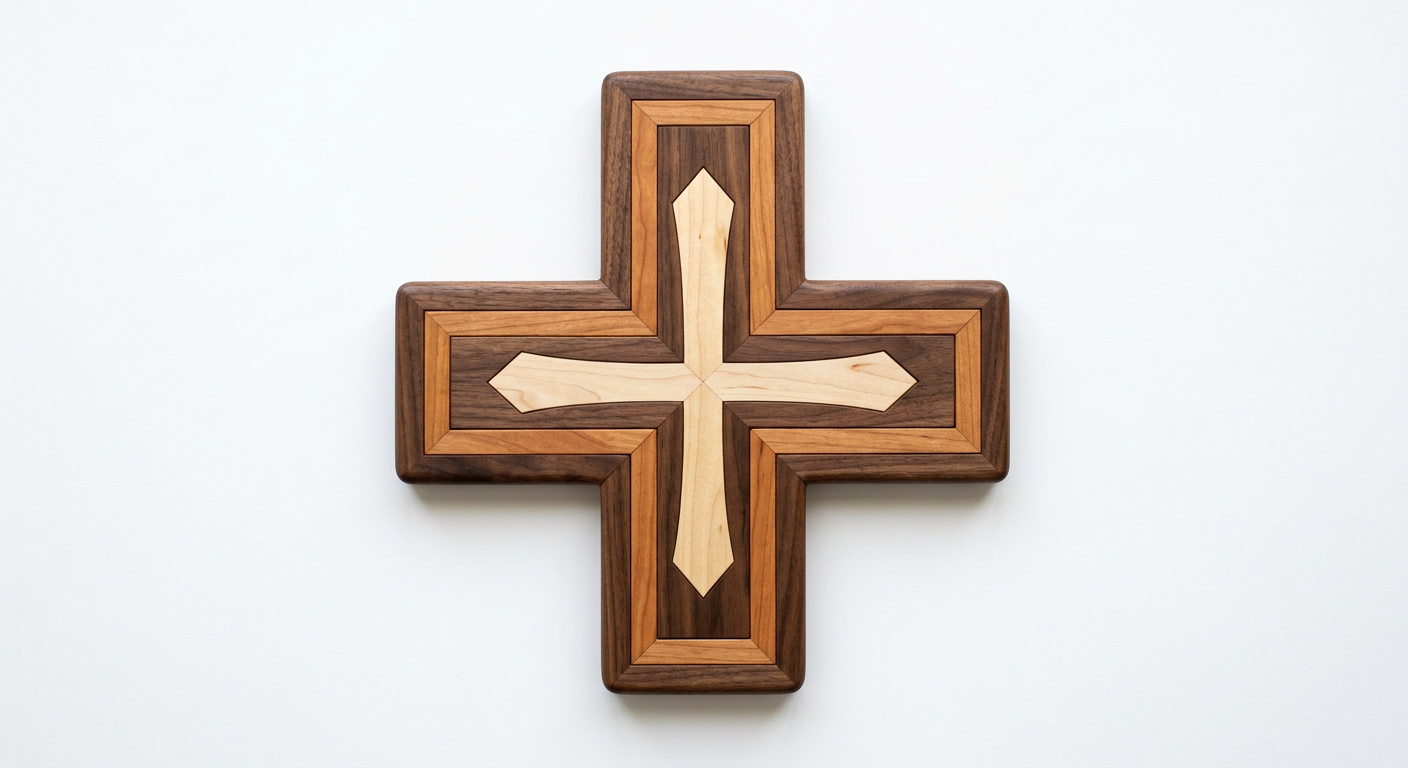 Cross Intarsia Portrait