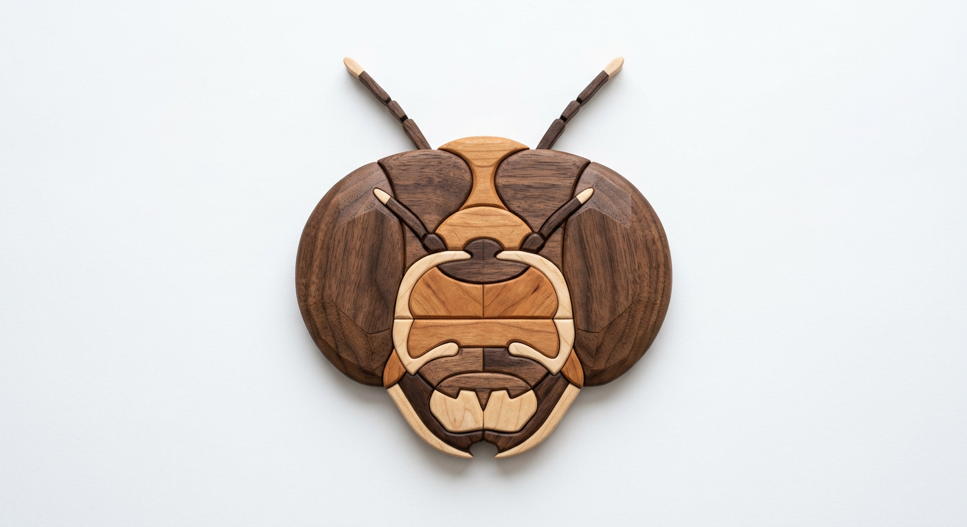 Dragonfly Intarsia Portrait