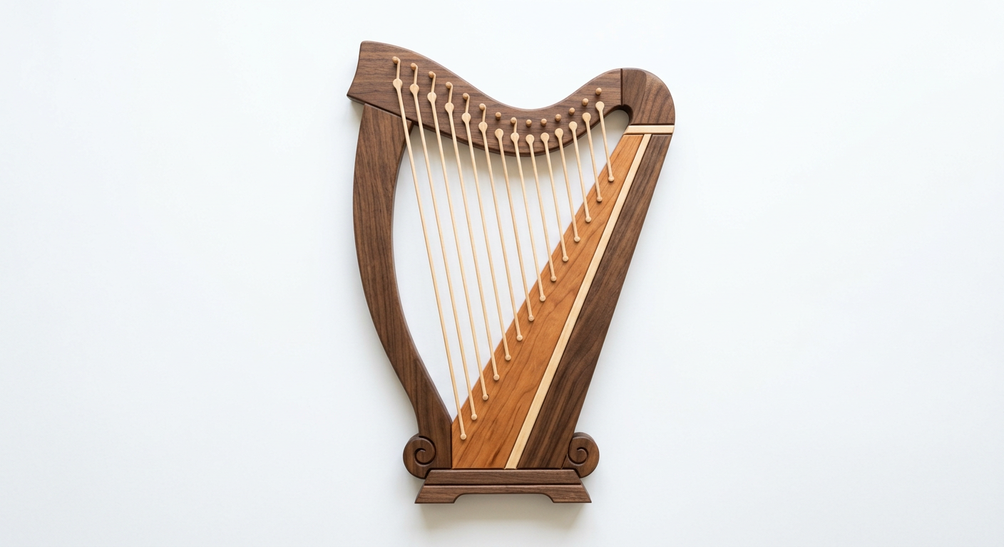 Harp Intarsia Portrait