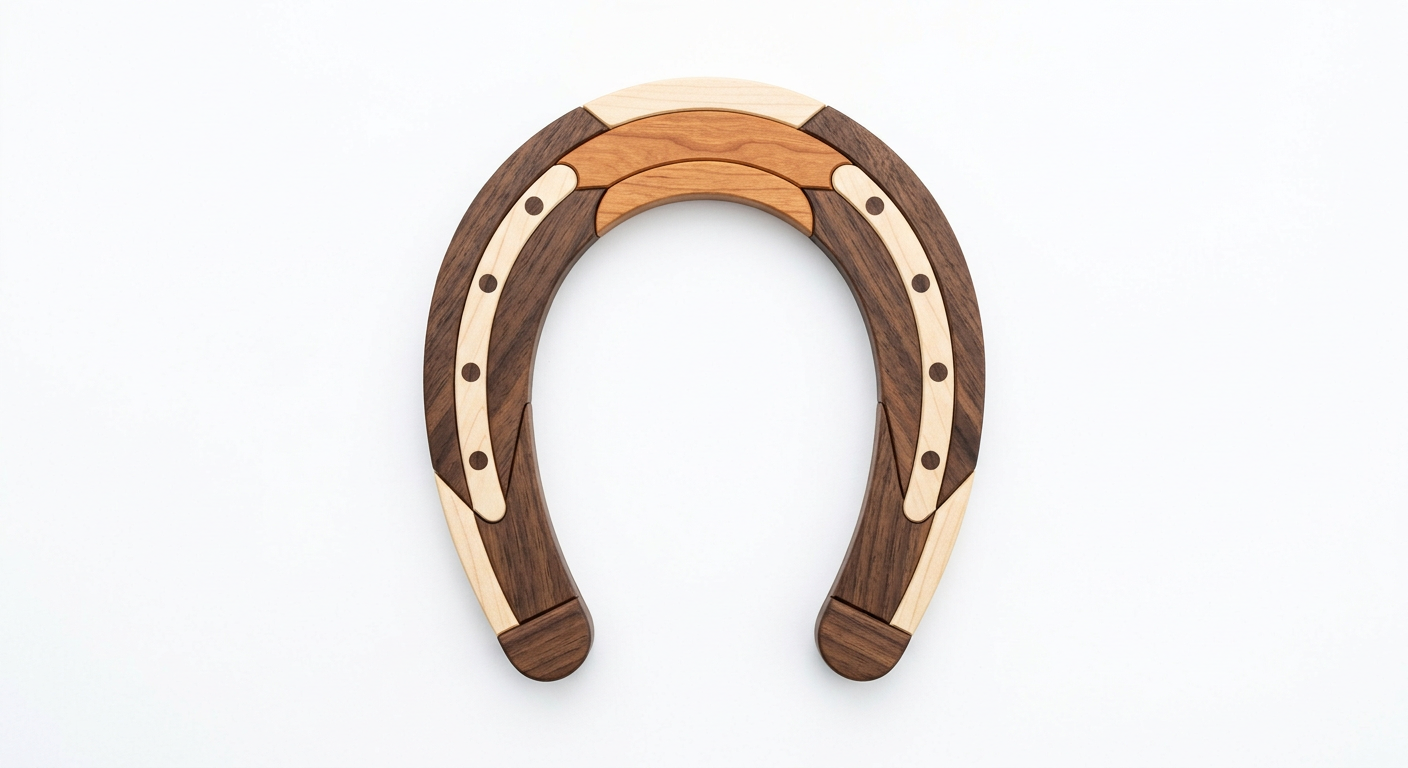 Horseshoe Intarsia Portrait