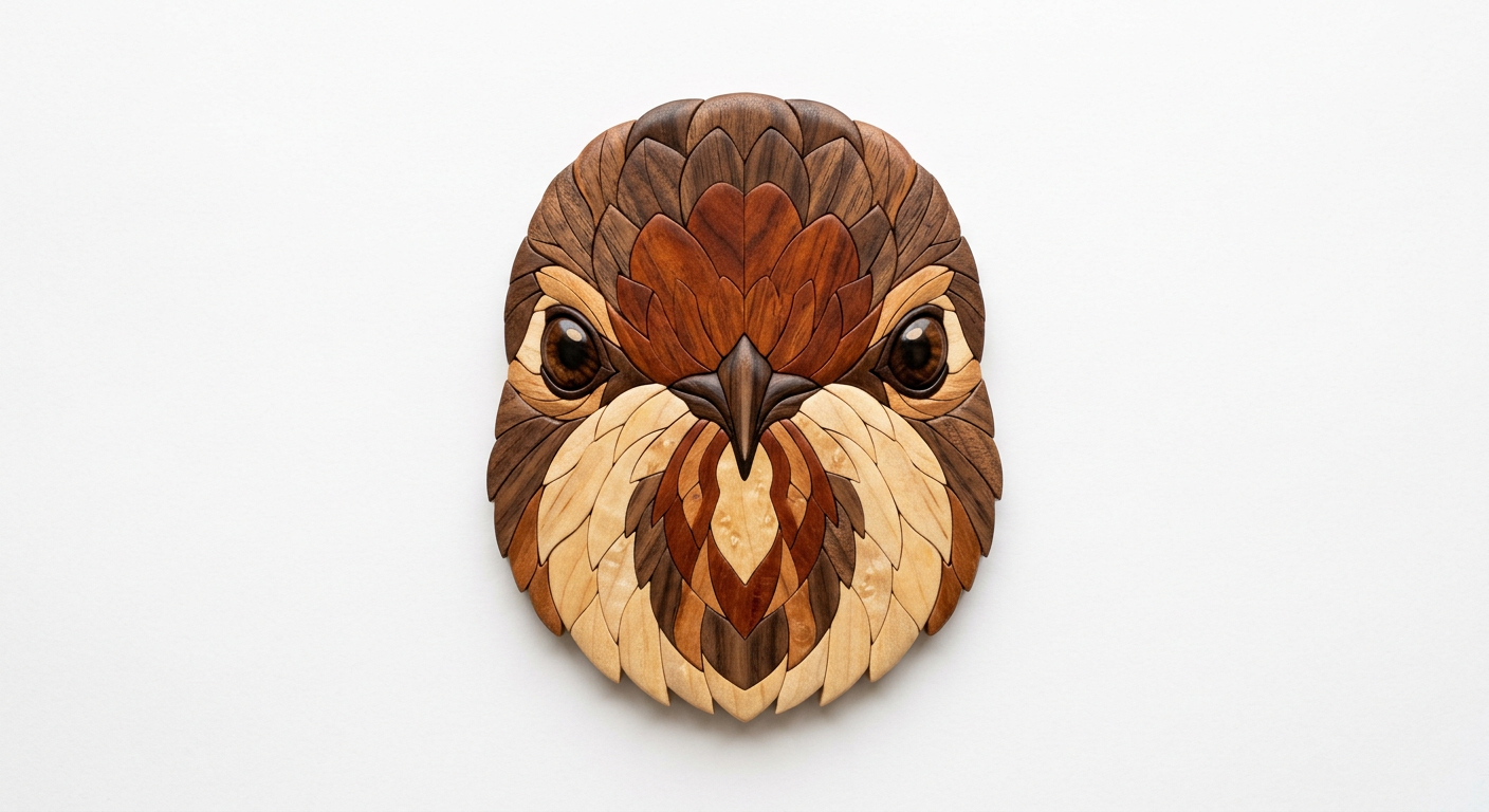 Hummingbird Intarsia Portrait