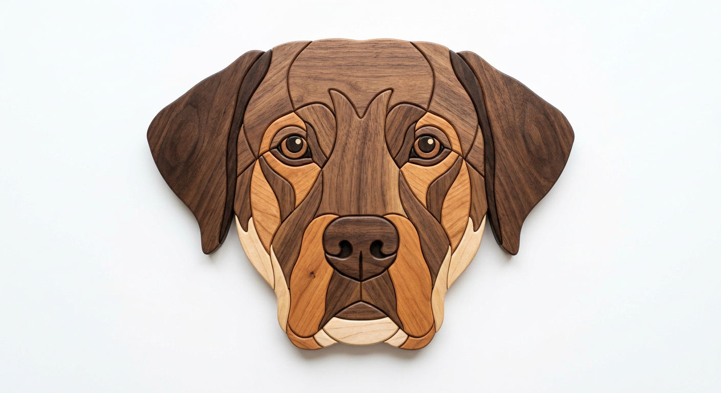 Labrador Intarsia Portrait