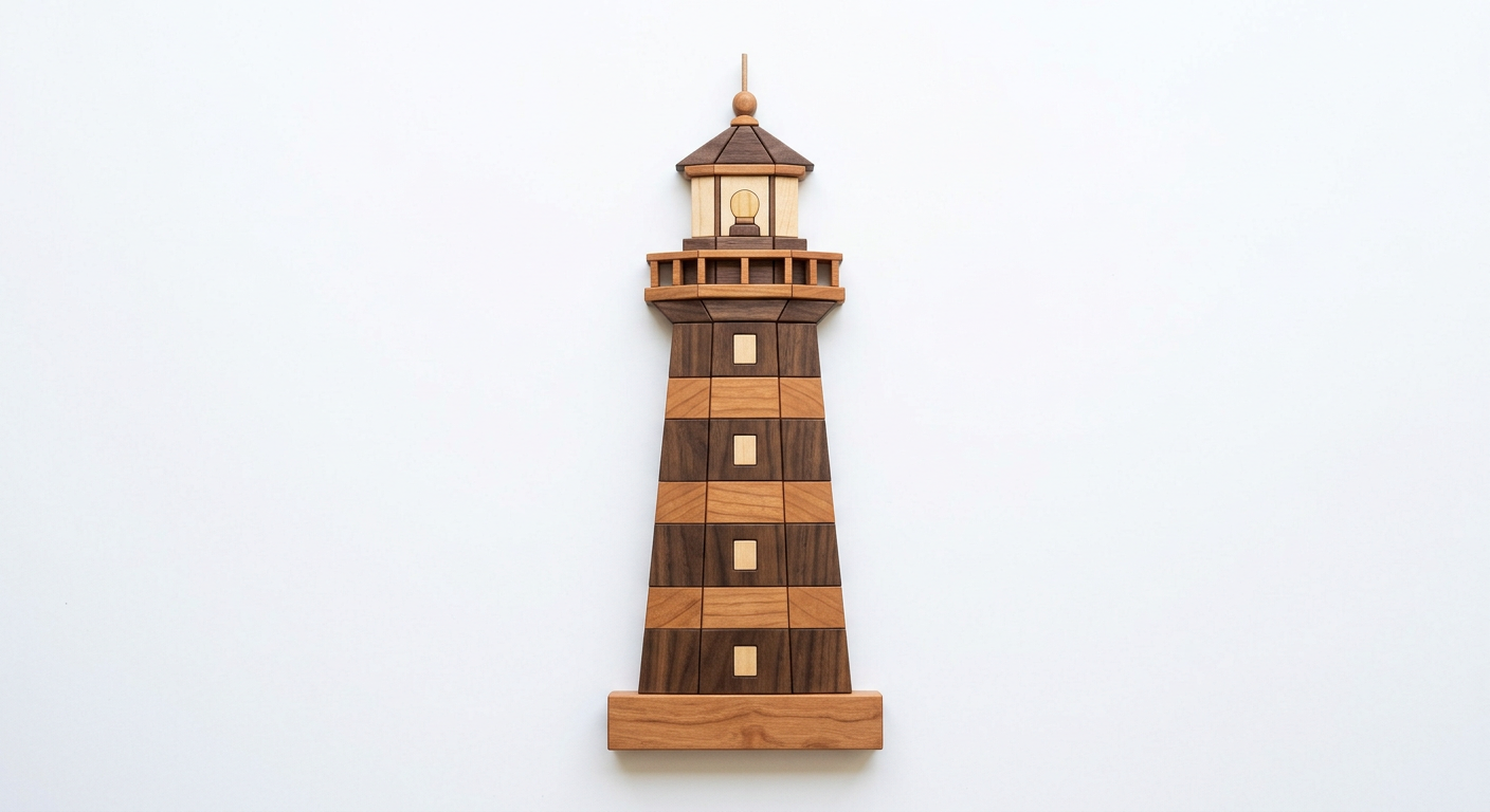 Lighthouse Intarsia Portrait