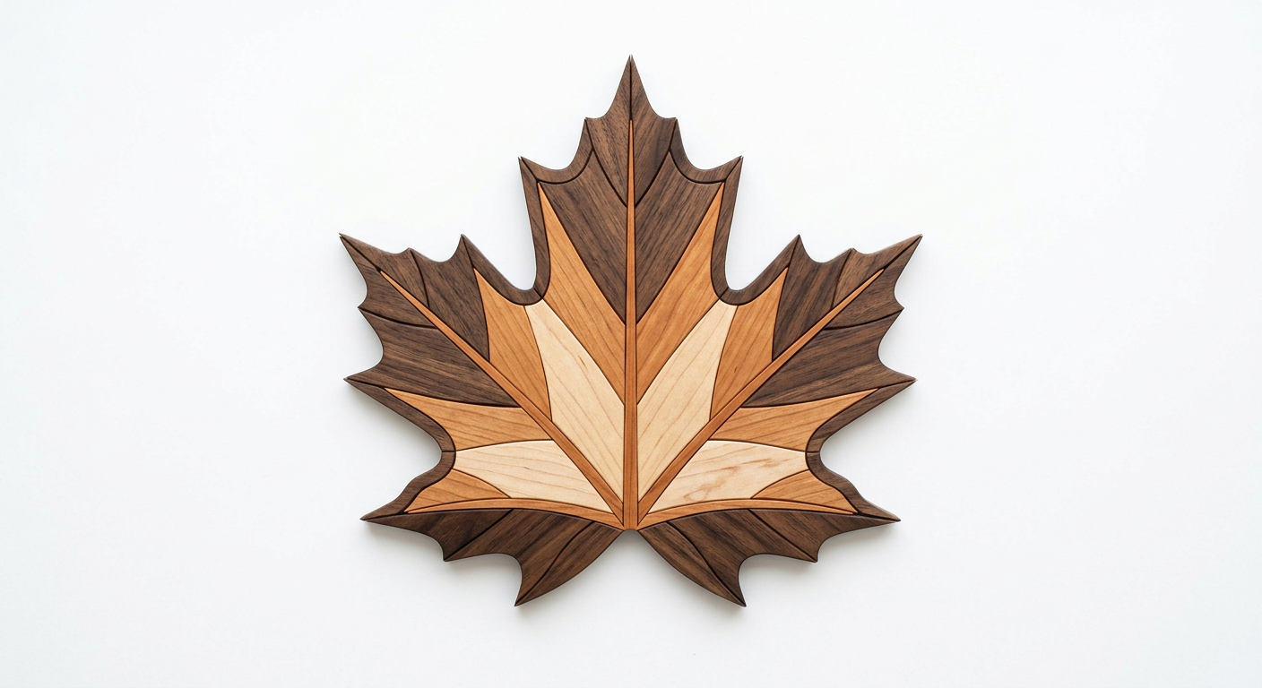 Maple Leaf Intarsia Portrait