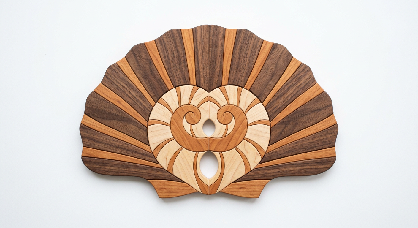 Seashell Intarsia Portrait