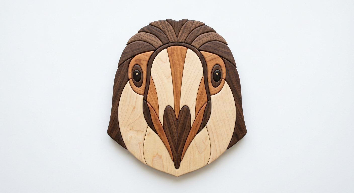 Toucan Intarsia Portrait