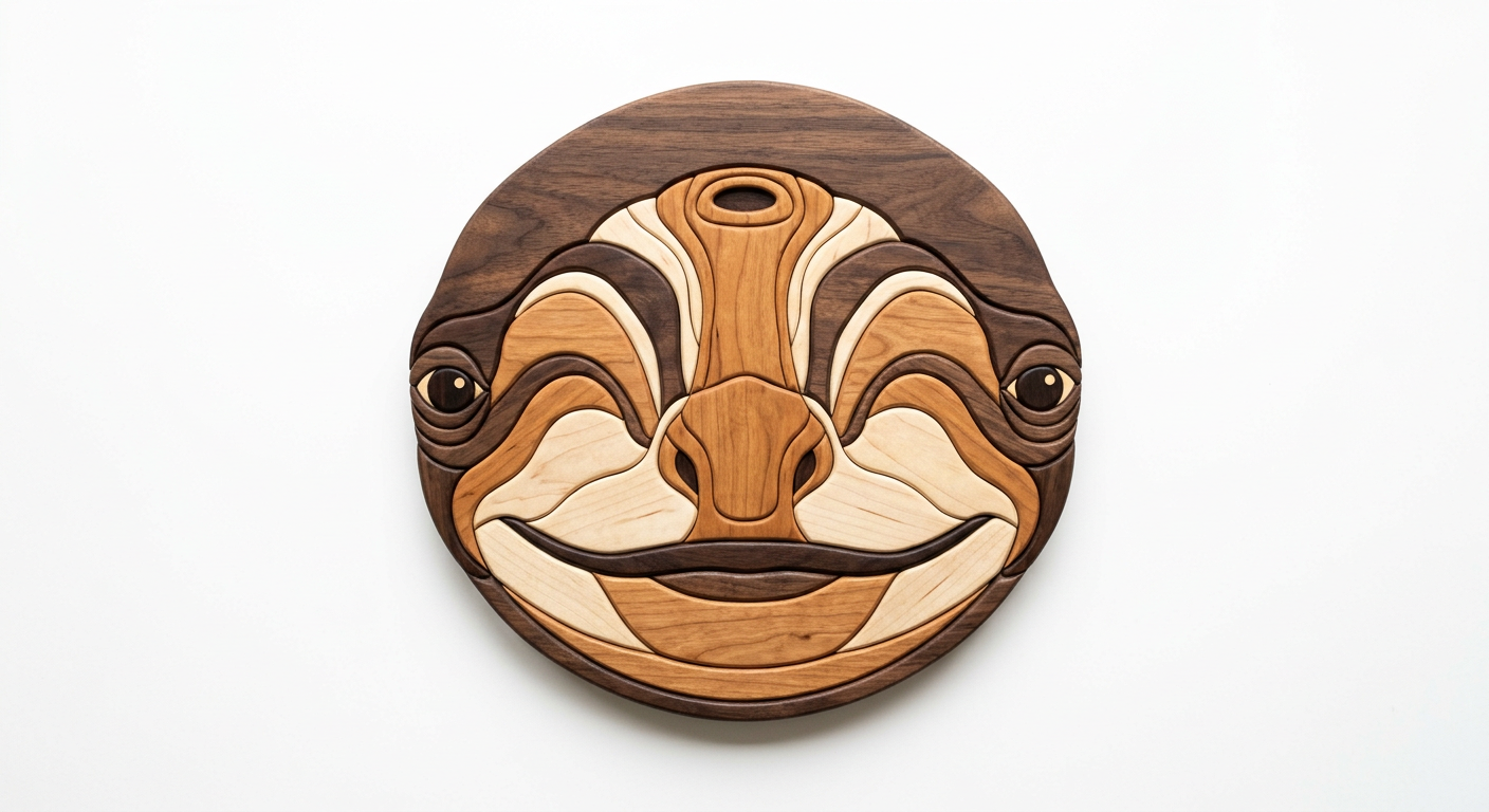 Whale Intarsia Portrait